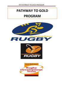 NT PATHWAY TO GOLD PROGRAM  PATHWAY TO GOLD PROGRAM  NT PATHWAY TO GOLD PROGRAM