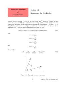 The Calculus of Functions  Section 1.2 of