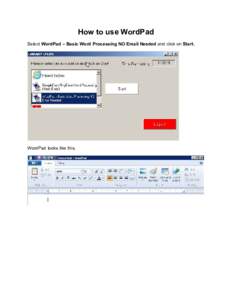 Microsoft Word - Wordpad Instruction.doc