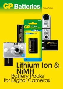 Product Portfolio  Lithium Ion Series VSL001  Capacity: 1800 mAh