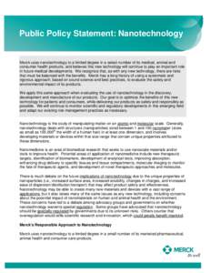 Microsoft Word - Public Policy Statement - Nanotechnology _2011_.doc