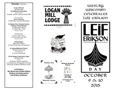 Saturday continued  Westby, Wisconsin Celebrates Leif Erikson