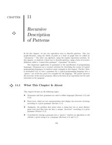 11  CHAPTER Recursive Description