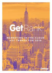 Rank MARKETING IN THE CLOUD KEY TRENDS FOR 2016 R ESEA RC H