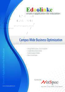 smart e-application for education  Smart E-Application For Education Campus Wide Business Optimization