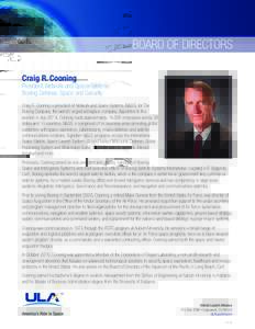Boeing / Boeing Satellite Development Center / Program executive officer / Satellite / Space warfare / El Segundo /  California