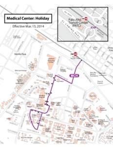 Medical Center: Holiday shuttle route map[removed])