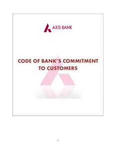 CODE OF BANK’S COMMITMENT TO CUSTOMERS 1  TABLE OF CONTENTS