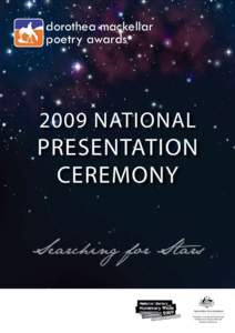 dorothea mackellar poetry awards 2009 NATIONAL  PRESENTATION