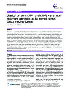 Dynamin / DNM1L / Gene expression / Genomics / Arc / Optic atrophy 1 / DNM1 / GBP1 / Gene expression profiling / Biology / Molecular biology / Cellular processes