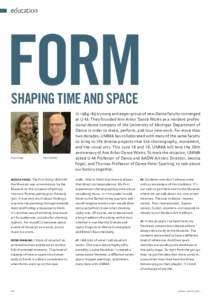 education  FORM SHAPING TIME AND SPACE  Jessica Fogel