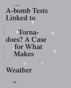 Meredith Miller  A-bomb Tests Linked to W e