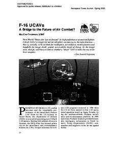 F-16 UCAVs: A Bridge to the Future of Air Combat?