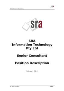 SRA International / Information technology consulting / Information technology management / Business development