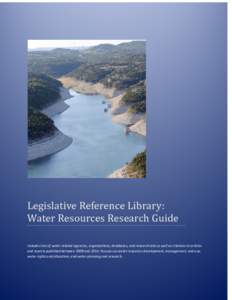 Legislative Reference Library: Water Resources Research Guide