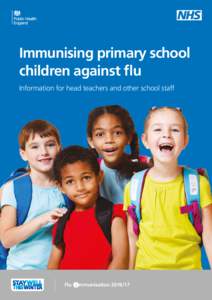 Immunising primary school children against flu