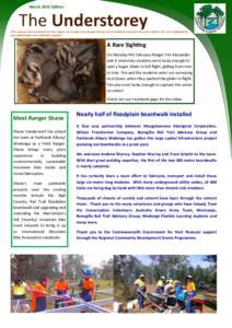 March 2015 Edition  The Understorey The natural environment of the region is valued and supported by its immediate community and visitors for its accessibility, connectedness and aesthetic appeal.