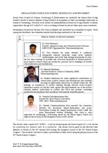 Press Release  KERALA STATE COUNCIL FOR SCIENCE, TECHNOLOGY & ENVIRONMENT