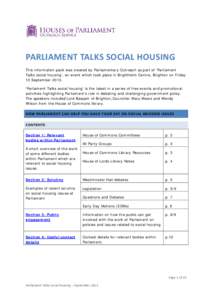 Microsoft Word - Parliament Talks social housing Resource Pack