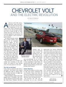 SPECIAL ADVERTISING SECTION // ELECTRIC VEHICLES  CHEVROLET VOLT AND THE ELECTRIC REVOLUTION BY CRAIG FITZGERALD