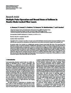 Hindawi Publishing Corporation International Journal of Optics Volume 2012, Article ID[removed], 13 pages doi:[removed][removed]Research Article