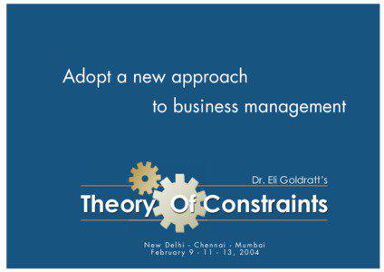 Adopt a new approach to business management