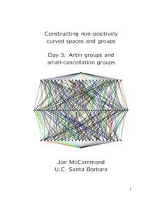 Constructing non-positively curved spaces and groups Day 3: Artin groups and
