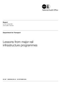 Lessons from major rail infrastructure programmes (executive summary)