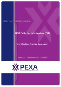 PEXA Public Key Infrastructure (PKI)  Certification Practice Statement Version: 2.10