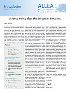 ALLEA  Newsletter Issue[removed]ALL European