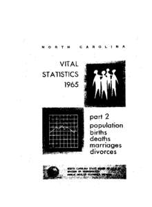 NORTH  CAROLINA VITAL STATISTICS