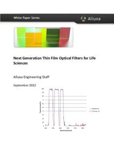 Next Generation Thin Film Optical Filters for Life Sciences Alluxa Engineering Staff September 2012  Next generation in thin film optical filter enhances