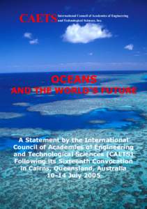CAETS  International Council of Academies of Engineering and Technological Sciences, Inc.  OCEANS