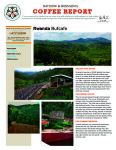 ­  FROM THE COFFEE COLLECTION Rwanda Bufcafe