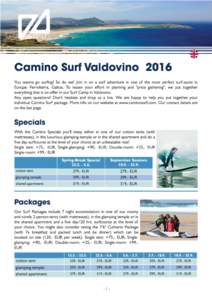 Camino Surf ValdovinoSpecials Spring-Break Special.
