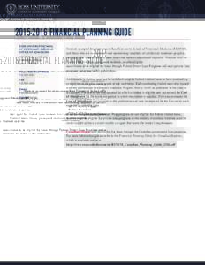 FINANCIAL PLANNING GUIDE ROSS UNIVERSITY SCHOOL OF VETERINARY MEDICINE OFFICE OF ADMISSIONS 485 US Highway 1 South Building B,4th Floor,