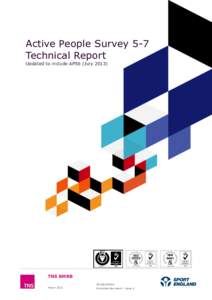 Active People Survey 5-7 Technical Report Updated to include APS6 (July[removed]Controlled document - Issue 4