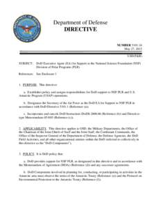 DoD Directive, May 27, 2015