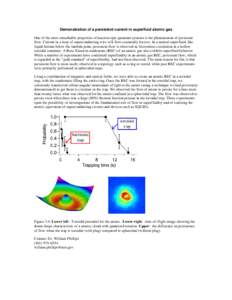 Microsoft Word - Demonstration of a persistent current in superfluid atomic gas.doc