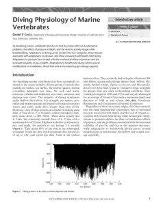Diving Physiology of Marine Vertebrates