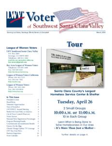 Voter of Southwest Santa Clara Valley  Serving Los Gatos, Saratoga, Monte Sereno, & Campbell