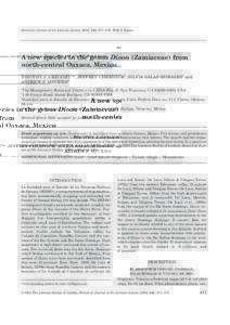 Blackwell Science, LtdOxford, UKBOJBotanical Journal of the Linnean Society0024-4074The Linnean Society of London, 2003? ? •••• Original Article A NEW SPECIES OF DIOON