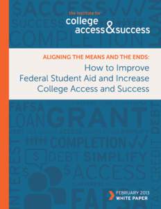Student financial aid in the United States / Pell Grant / Office of Federal Student Aid / FAFSA / Student loan / Cohort default rate / Student loans in the United States / Higher Education Act / Student financial aid / Education / Debt