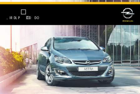 OPEL Astra  Infotainment Manual Contents