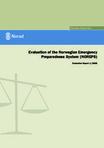 Evaluation Department  Evaluation of the Norwegian Emergency Preparedness System (NOREPS) Evaluation Report
