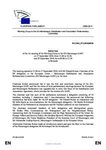 [removed]EUROPEAN PARLIAMENT Working Group to the EU-Montenegro Stabilisation and Association Parliamentary Committee