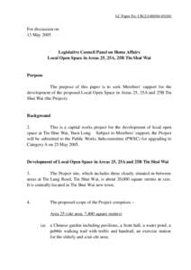 LC Paper No. CB[removed])  For discussion on 13 May[removed]Legislative Council Panel on Home Affairs