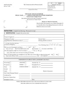 State Tax Form 3ABC						Assessors’ Use only