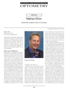 C L I N I C A L  Profile: Nathan Efron Cole A N D