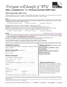 ASPRS MembershipApplication Form